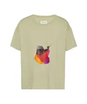 graphic-print T-shirt XS Nude