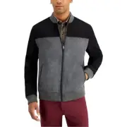 Tasso Elba Mens Jacket Medium Kettle Combo Polyester Wool Blend Classic Fit