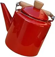 CRILSTYLEO Water Kettle with Handle Stylish Teapot for Stovetop Heating for Tea Oatmeal Design Safe for Home Office Use