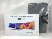 DSSWEN Triple Screen Laptop Monitor Extender 14in With Stand And Cloth Case