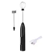 Handheld Electric Milk Frother Egg Beater Frother Foamer with USB Cake2790
