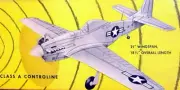 P-51 PLAN + CONSTRUCTION ARTICLE for TWO sizes of Profile UC Model Airplanes