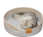 Générique Dog Beds for Small Dogs, Warm Cat Bed, Cotton Rope Cat Scratcher, Dog Calming Bed Washable, Beds for Cats and Dogs, Washable Pet Sleeping Sheet (50x50x15cm/50x19.69x5.91 Ins)