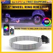 15.5" LED Wheel Ring RGB For Lights Truck Light Car Rim Bluetooth Lights APP (for: Porsche)