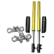 735mm 45/48mm Upside Down Front Forks Shock Triple Tree Pit Bike 125cc 150cc 140