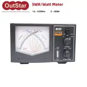 SWR/Watt Meter 1.6-525MHz HF/V/U Band 200W Power Meter NISSEI Mini TX-502