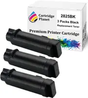 3 Pack Black Compatible Toner Cartridge for Dell (3,000 Pages) for Dell H625 H625cdw H825 H825cdw S2825 S2825cdn