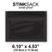 Stink Sack Black Smell Proof 6" x 4.5" Bags 4.7mil Authentic StinkSack x2 or LOT