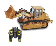Simulation Super Large Wireless Remote Control Bulldozer Crawler Engineering Vehicle Model Toy Gift Suitable for Children