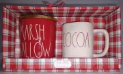 Rae Dunn Canister & Mug Marsh Mallow/Cocoa Set