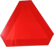 Reflective Slow Moving Vehicle Sign Triangle Caution Sign for Enhanced Safety Weather Resistant Height for Farm and Road Use
