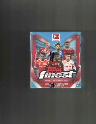 2021/22 Topps Finest Bundesliga Factory Sealed Hobby Box, 2 Autographs per Box