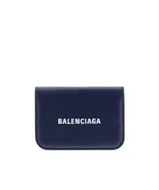 Navy Blue Logo Mini Wallet One size Black
