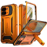 For Google Pixel 9 Pro Fold 5G Case Shockproof Cover With Kickstand Orange