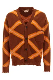 MARNI 'Broken Macro Argyle' Cardigan