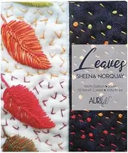 Leaves by Sheena Norquay Cotton Thread Set, 10 Small Spools, 28wt, Autumnal Colours Ideal for Sewing, Quilting and Patchwork