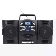 Emerson Portable CD & Cassette Stereo Boombox w Radio and Detachable Speakers