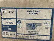 (C) CTC-1012 (Box Of 10) O-Z/Gedney Cable Tray Clamps 1” - 1 1/4”
