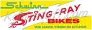 Schwinn Bicycle STING-RAYS IN STOCK Window Banner / Poster SCHWINN APPROVED