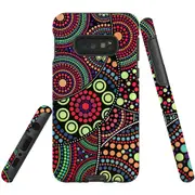 For Samsung Galaxy S10e Case Tough Protective Cover Dotted Abstract Painting