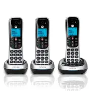 Motorola CD4013 Digital Cordless Phone with Answering Machine with 3 Handsets...