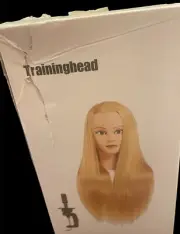 Training Head 18-20’ Mannequin Head Hair Styling Manikin Cosmetology Doll Head