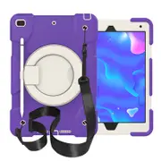 iPad Case For iPad 10.2 with 360��Swivel Stand-Catharanthus Roseus