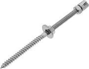 Kisangel Garden Trellis Screw Stainless Steel Climbing Plant Anchor for Outdoor Indoor Use Wire Rope Clamp for Secure Support of Vines Roses Cucumbers and More