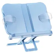 Plastic Book Stand for Reading, 180° Rotate Adjustable Book Holder with Page ...