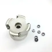 1× EMR 5R63-22 4Flute 63mm CNC Carbide Face Milling Cutter + 10Pcs RPMW1003MO R5