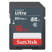 SanDisk 16GB SD Card SDHC Ultra Class 10 DSLR Video Camera Memory Card 80mb/s AU