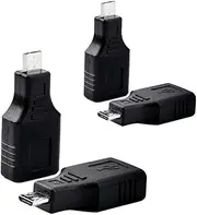 Oiyagai 4Pcs OTG Adapter USB 2.0 Micro Male to Female Converter for Android Mobile Phones and Smart Tablets