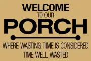 Reusable Stencil 9419 AK 12"x18" WELCOME TO THE PORCH DIY Mylar Stencils