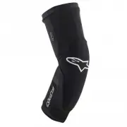 Alpinestars Adult Knee Armour (Pair) - Paragon Plus (Black/White MEDIUM)