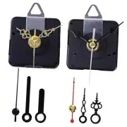 2 Pack Non-Ticking Clock Mechanism with 4 Pack of Total Shaft Length 7/8 in