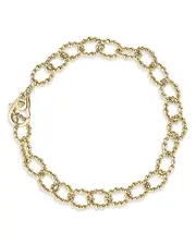 Lagos Caviar Gold Collection 18K Gold Link Bracelet