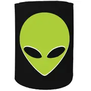 Alcohol Stubby Holder - Alien Head Sci Fi - Funny Novelty Birthday Gift Joke Beer Can Bottle