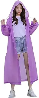 [SUPVOX] Eva Rain Poncho for Women Men Adult Rain Coat with Elastic Cuffs Lightweight Water-resistant Ponchos