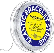1mm Elastic Bracelet String Cord, FANDAMEI Crystal Stretch Bead Transparent