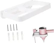 DECORNIJIA Wall Mounted Hair Dryer Rack Compact Hair Dryer Storage Bracket for Easy Installation Wall Holder for Home and Salon Use Space-saving Design