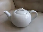 Porcelain Teapot, Microwave & Dishwasher Safe Tea Pots for Loose Tea (36oz)White