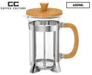 Coffee Culture 600mL Bamboo French Press Coffee Plunger