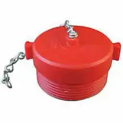 Moon American 663-252 Fire Hose Red Hose Plug 2-1/2" NH Plastic