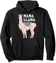 [VidiAmazing] Mama Llama for Women Birthday Gifts for Mom Grandma Pullover Hoodie ds2714