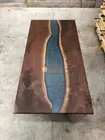 Epoxy Resin Dining Table Top Acacia Luxury Furniture Kitchen Organization Decors
