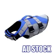 Blue Dog Life Jacket Pet Safety Vest Swimming Boating Float Aid Buoyancy