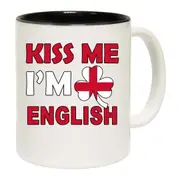 Kiss Me Im English England Flag Lucky Mug Cup