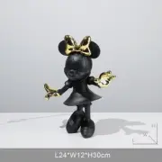 Welcome Minnie Mouse Action Figure Modern Collection Doll 29cm Black