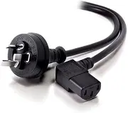 Alogic 3 Pin Australian Male to Right Angle IEC C13 Female Power Cable, 3 Meter
