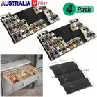 4PCS 4 Tier Extendable Spice Rack Tin Storage Drawer Cupboard Kitchen Organiser